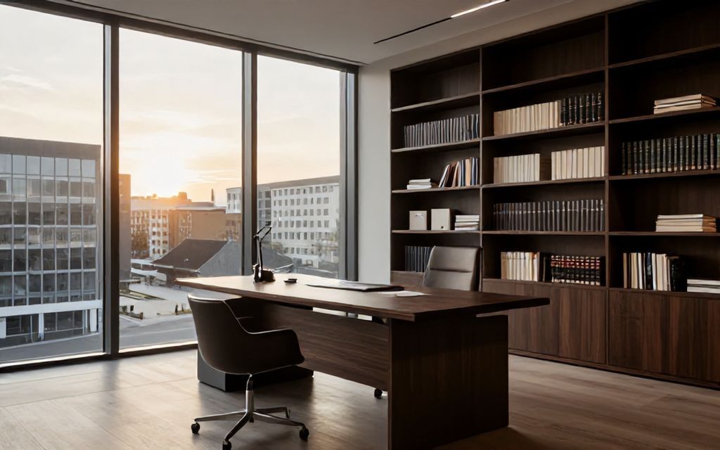 Mentor in seinem Büro